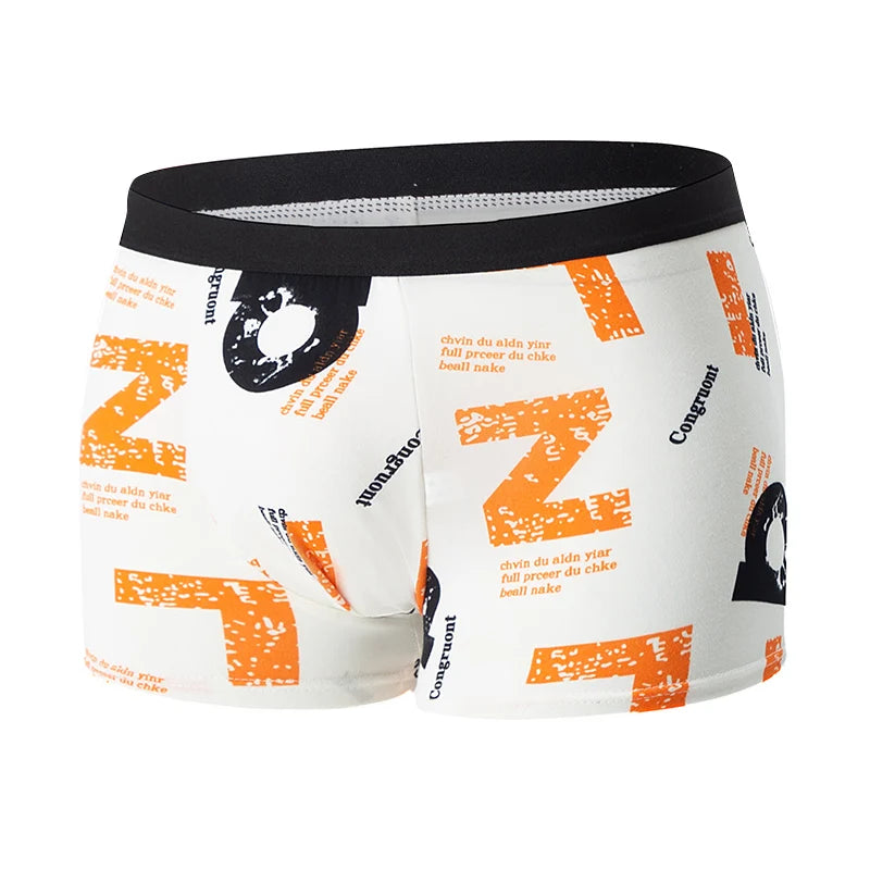 Mens 10-Piece Fashion Underwear Set - Comfortable Large Size Printed Boyshorts
