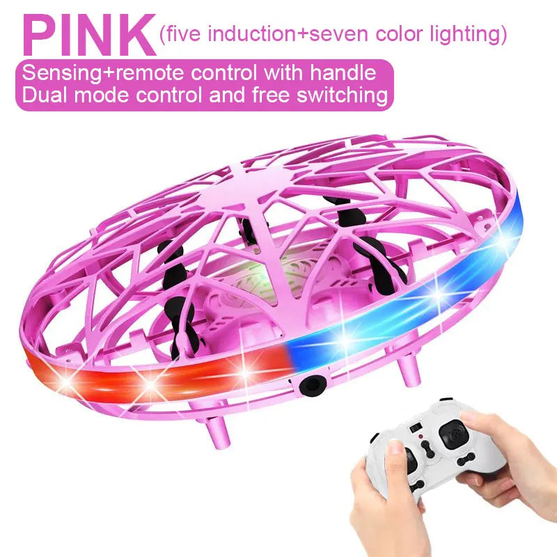 Mini Induction Drone - Colorful Flying Helicopter UFO Ball Toy for Kids - ZOOMNSTORE