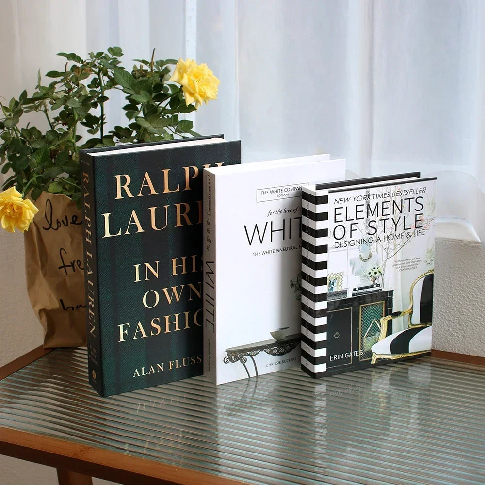 3Pcs Decorative Fake Books - Living Room Coffee Table Ornaments