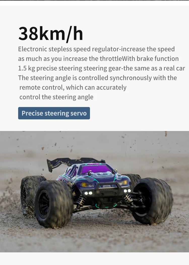 116 4WD RC Monster Truck - High Speed Drift Remote Control Car for Kids