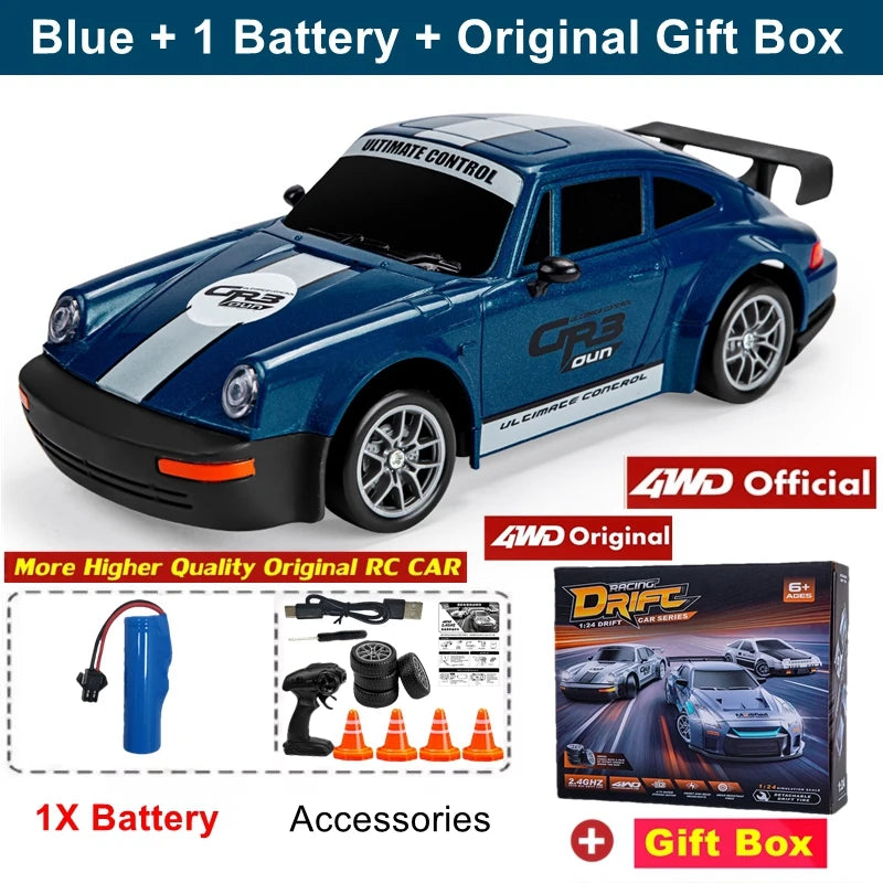 124 4WD RC Drift Car - High Speed Remote Control Racing Toy - ZOOMNSTORE