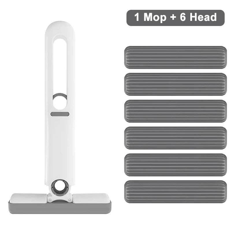 Portable Mini Squeeze Mop - Wet and Dry Sponge Mop for Home and Car