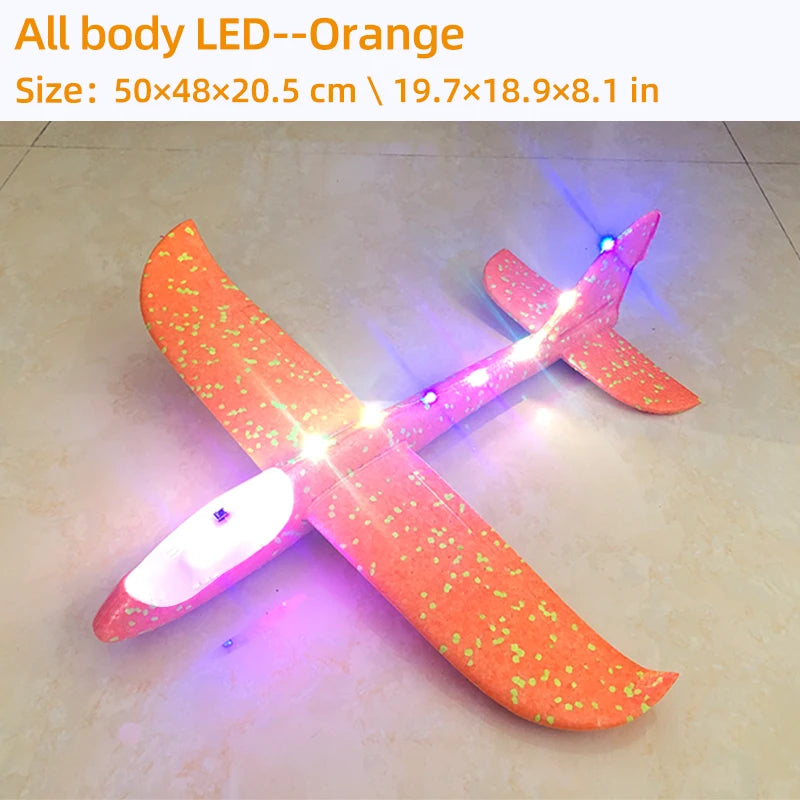Big Foam Glider Plane - Hand-Throw Outdoor Toy for Kids - ZOOMNSTORE