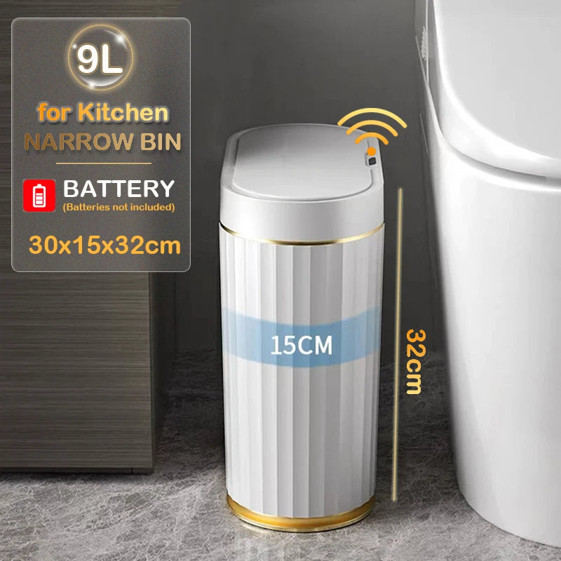 Automatic Sensor Trash Can - 79L Smart Induction Garbage Bin for Bathroom and Kitchen