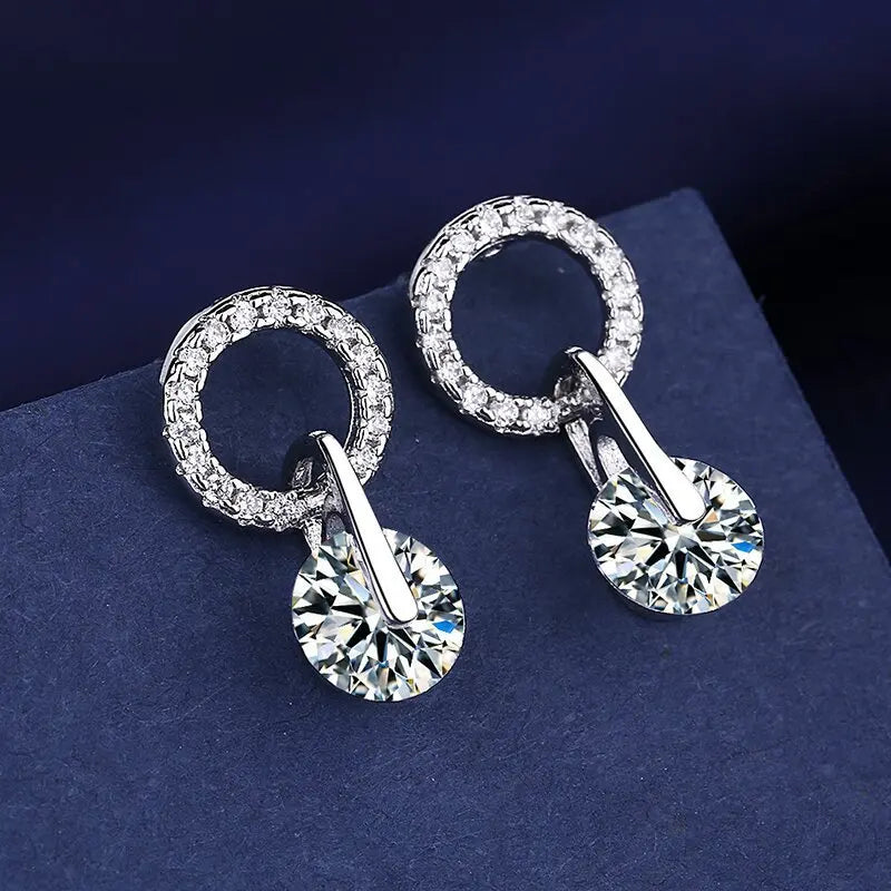 925 Sterling Silver CZ Stud Earrings - Cute Fashion Jewelry for Women and Teens