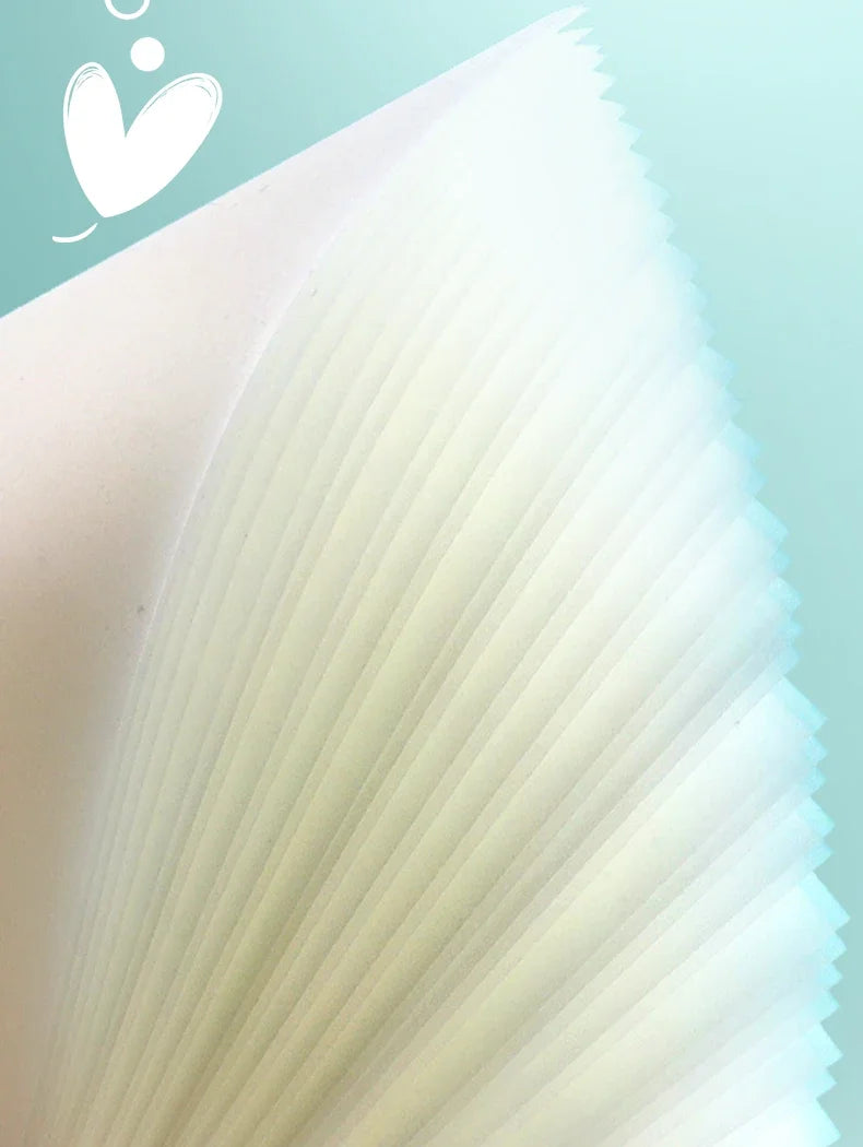 Transparent Waterproof Sticky Note Pads - 50100 Sheets for School Office