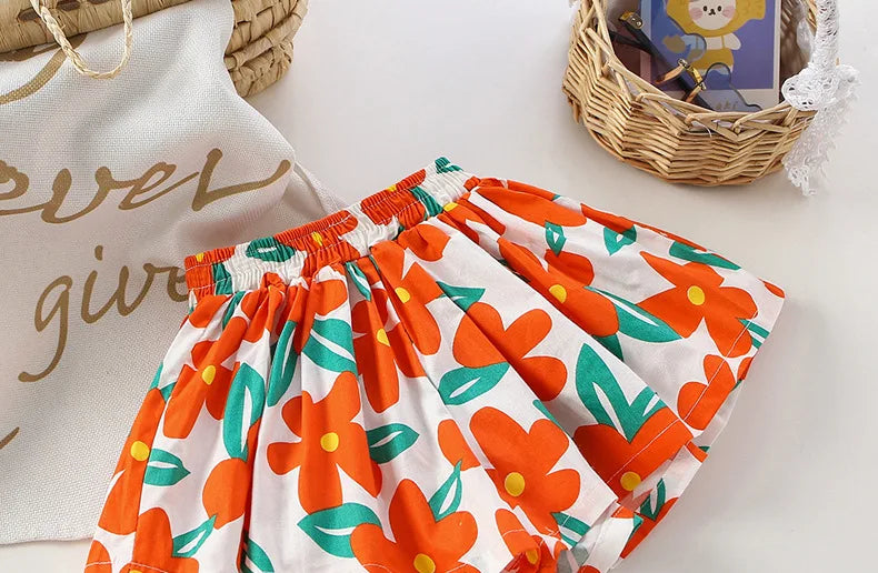 Kids Girls Skirt Shorts Summer Cotton Breathable Kids Skirt Pants Casual Baby Bloomers Children Short Pants Baby Stuff