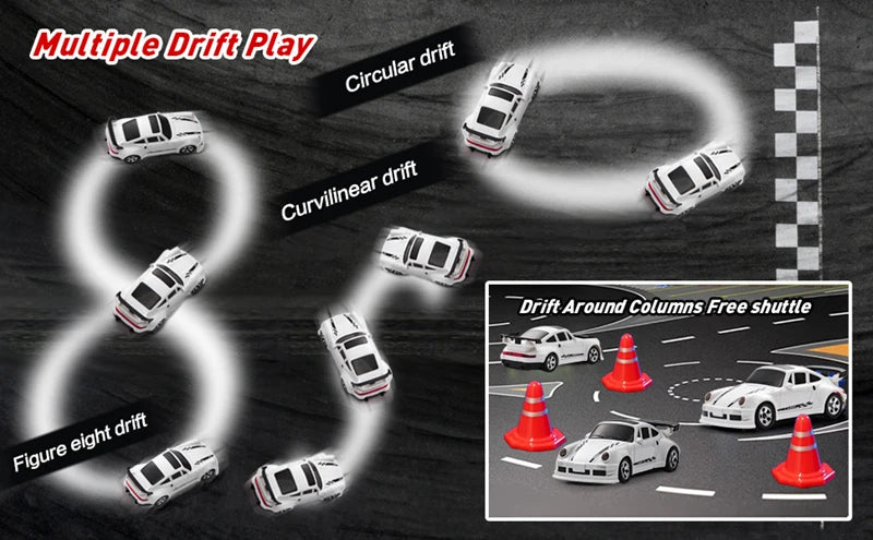 164 4WD Drift RC Car - High Speed Remote Control Mini Racing Model - ZOOMNSTORE