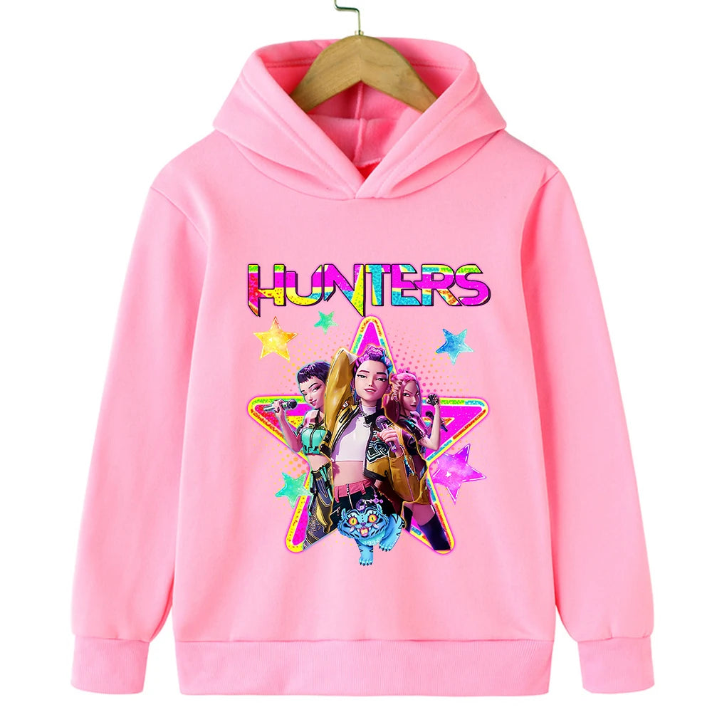 KPop Devil Hunter Hoodies - Trendy Warm Sweaters for Boys and Girls - ZOOMNSTORE