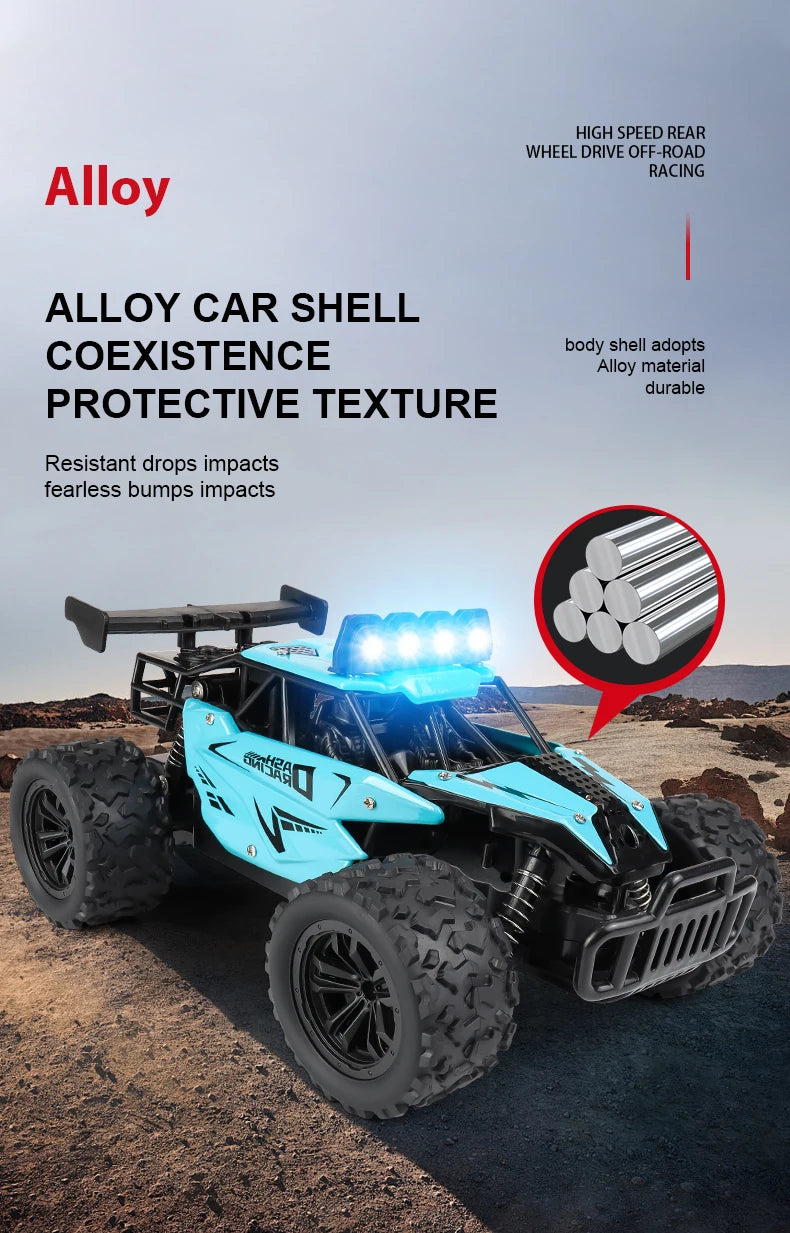 116 Alloy Remote Control Car - High-Speed Off-Road Big Foot Vehicle - ZOOMNSTORE
