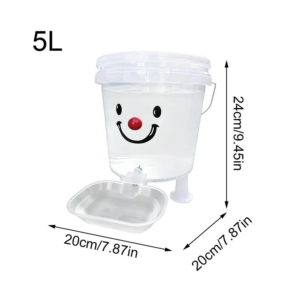 Automatic Dog Water Dispenser Large Capacity Leakproof Visual Bowl for Puppy Pets Indoor Outdoor Dorm Travel Home