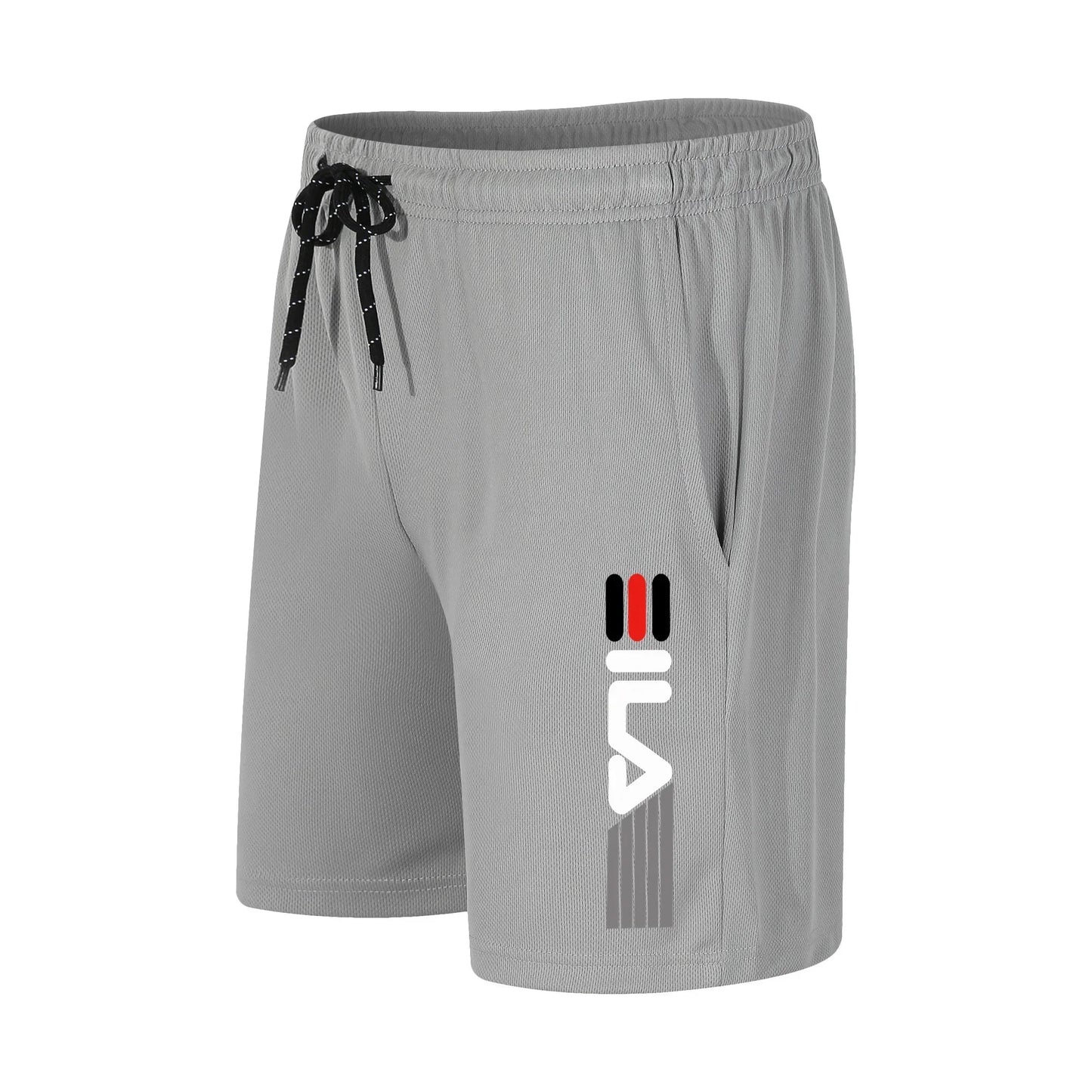 Men's Running Shorts Casual Sports Breathable Mesh Quick Dry Shorts Outdoor Hiking Clothing Fitness Quick Dry Drawstring Shorts