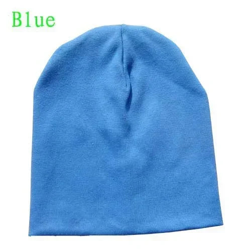 Hip Hop Baby Hat Scarf Set - Cotton Toddler Cap for Boys Girls Winter Warm Solid Color