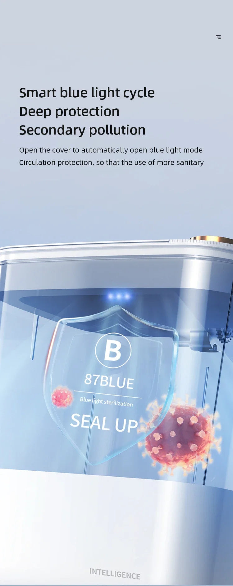 Smart Sensor Trash Can - 20L Automatic Wastebin with Type-C Charging for Kitchen and Bathroom