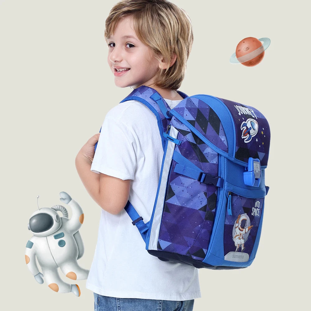 Childrens School Backpack - Sunveno Kids Bag for Boys Girls - ZOOMNSTORE