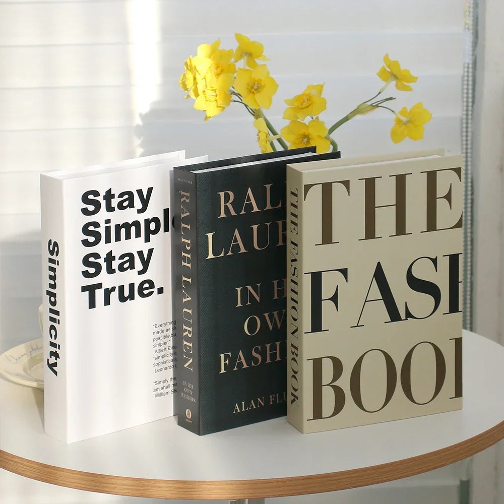 3Pcs Decorative Fake Books - Living Room Coffee Table Ornaments
