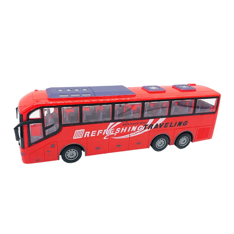 Remote Control Tour Bus - Electric School City Model with Lights for Kids - ZOOMNSTORE