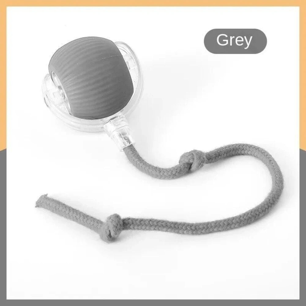 Automatic Rolling Cat Ball – USB Rechargeable Smart Pet Toy with Tail Lamp