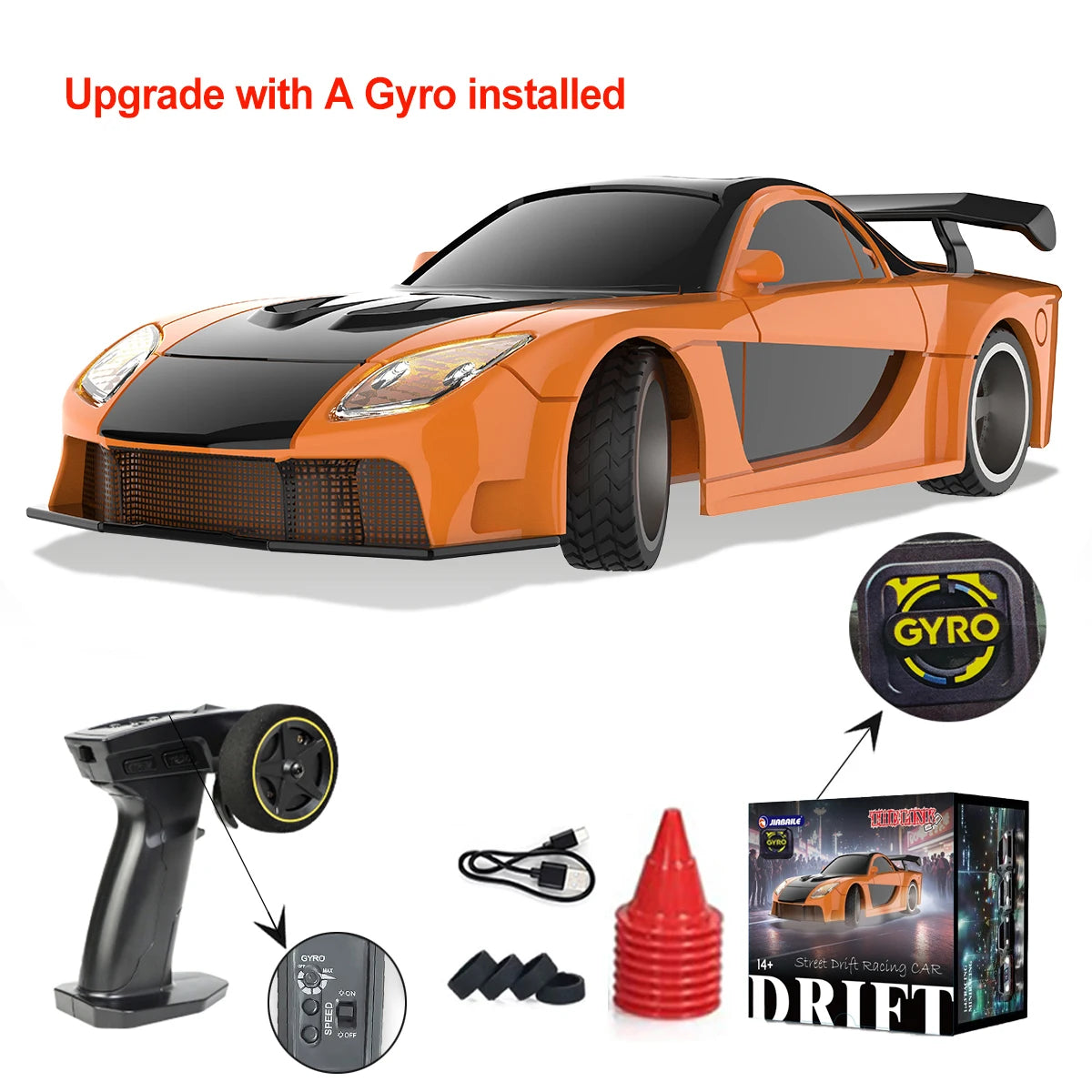 Upgraded 143 RC Drifting Car - High Speed 4WD Radio Control Mini Vehicle - ZOOMNSTORE