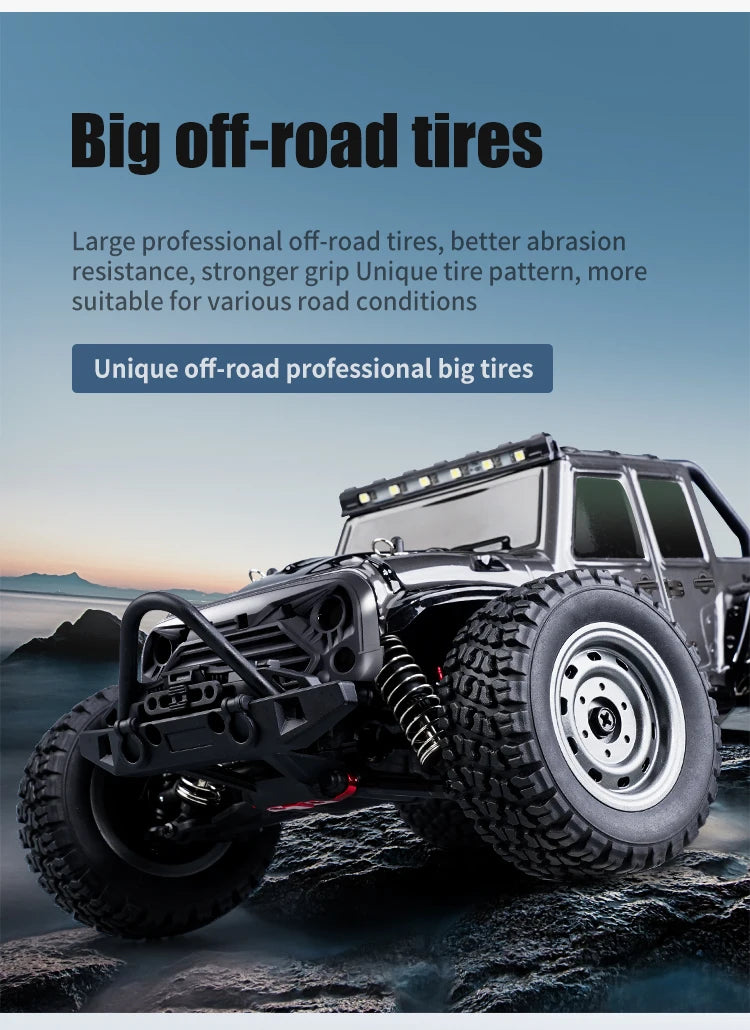 116 4WD RC Monster Truck - High Speed Drift Remote Control Car for Kids