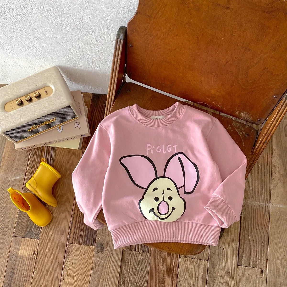 Disney Cartoon Hoodie - Autumn Long Sleeve Sweatshirt for Kids 6M-4Y