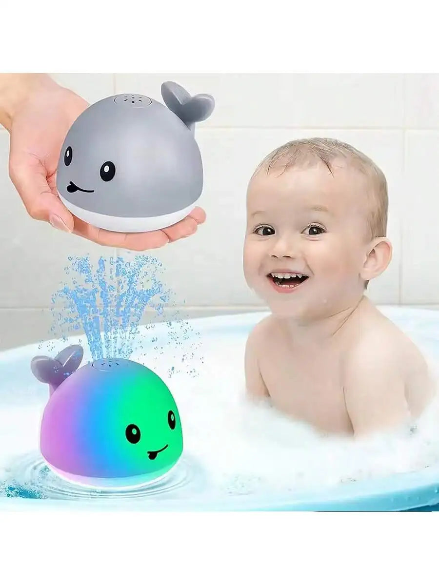 Baby Bath Toys, Toddler Bath Toys for Kids Ages 1-3, Light Up Whale Bath Toy Sprinkler, Pool Water Table Infant Baby Toys 6-12-1