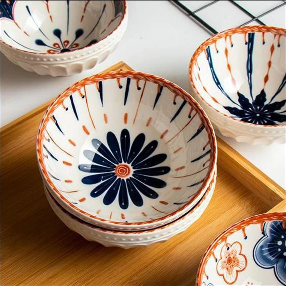 Ceramic Japanese Style Tableware Set - Luxury Baby Adult Dish Cute Feeding Bowls Gift Idea