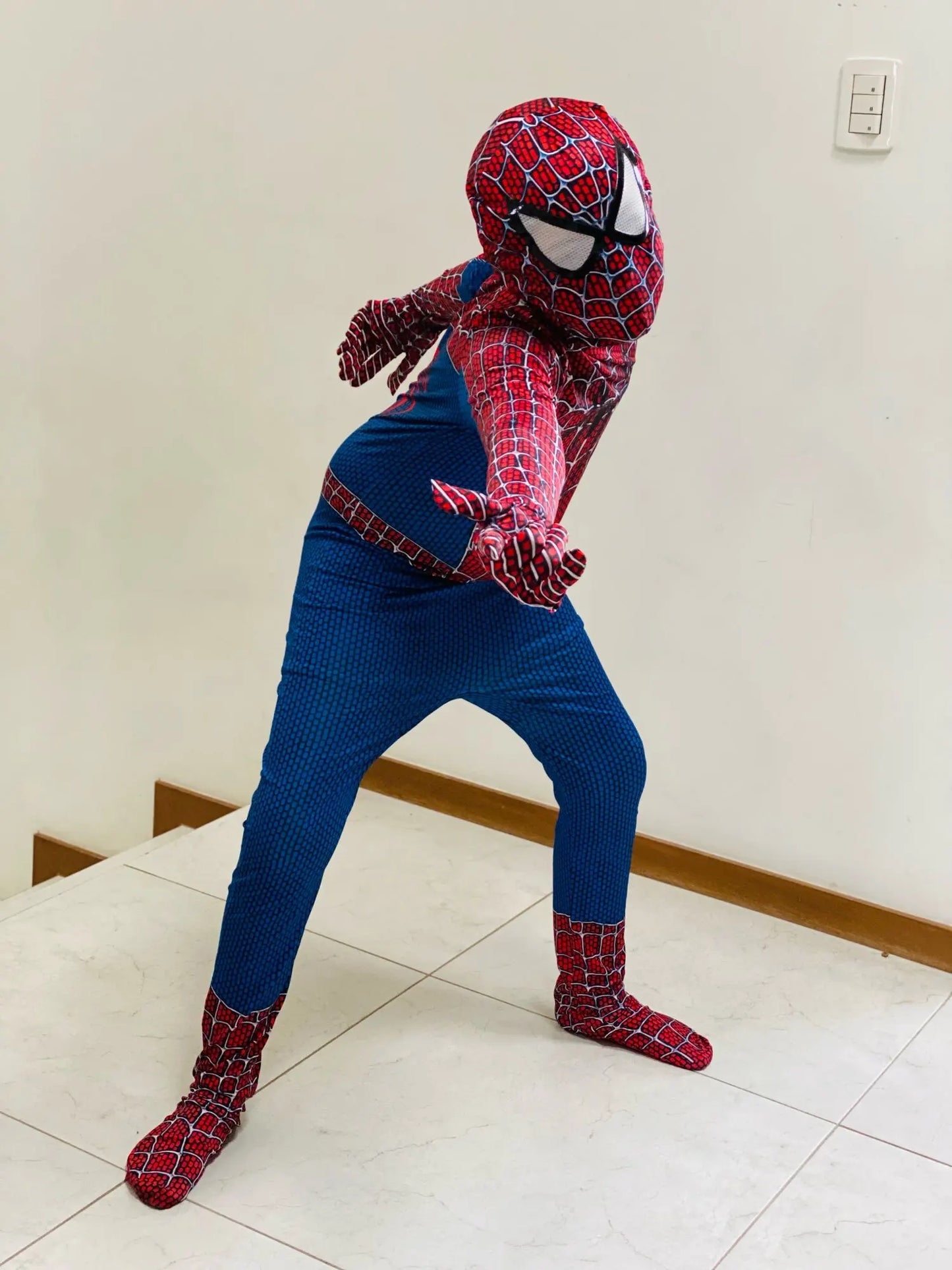 Superhero Spiderman Costume Set - Iron Miles Venom Bodysuit for Halloween Christmas Cosplay - ZOOMNSTORE