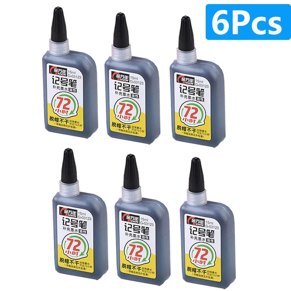 Multi-Purpose 45mm Deep Hole Marker Pens - Waterproof Long Nib Carpenter Pens for Woodworking and Bathroom Use