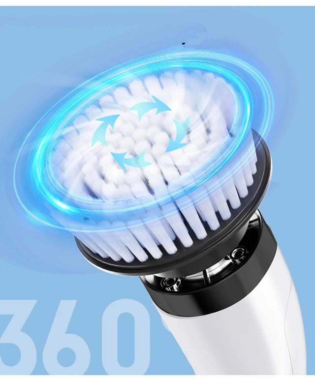 Multipurpose Electric Spin Scrubber - Cordless Cleaning Brush for Kitchen Bathroom