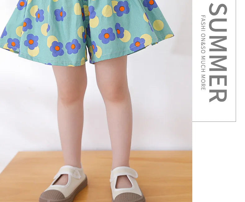 Kids Girls Skirt Shorts Summer Cotton Breathable Kids Skirt Pants Casual Baby Bloomers Children Short Pants Baby Stuff