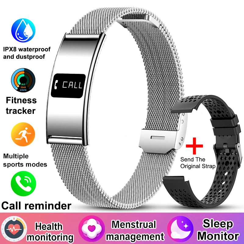 New Men Sports Smart Bracelet Heart Rate Fitness Tracker IPX8 Waterproof Smart Band Pedometer Call Reminder Smartwatches Women