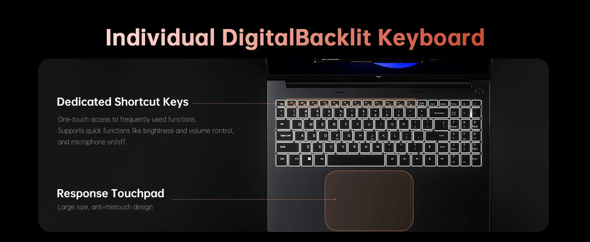 ACEMAGIC AMD Ryzen 9 6900HX Laptop 16 Inch FHD Display 16GB LPDDR5 RAM 512GB SSD Gaming Notebook Backlit Keyboard Windows 11 Pro