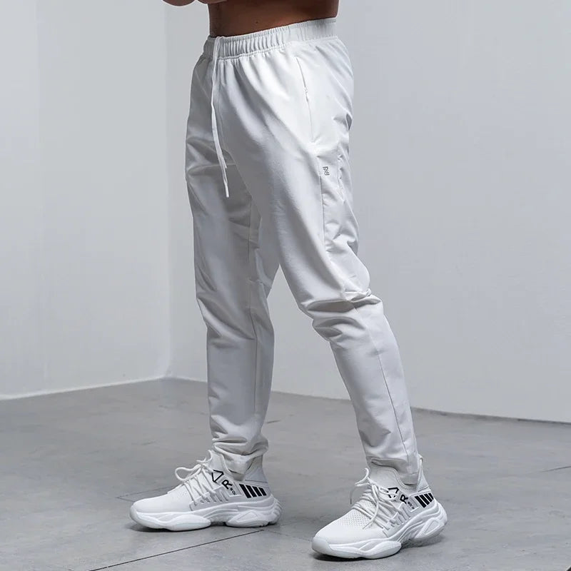 Men's Running Pants - Breathable Waterproof Sweatpants With Elastic Waist & Zip Pocket