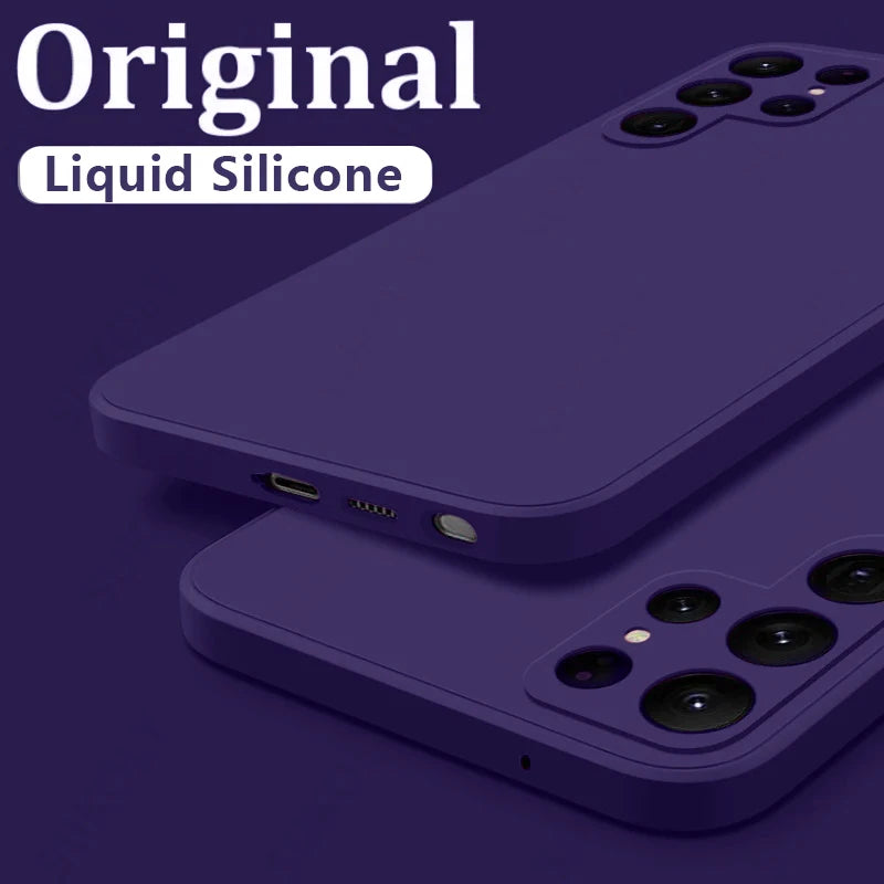 Shockproof Liquid Silicone Case for Samsung Galaxy S24S23S22S25 UltraFEA56A55A53A54A16A17 5G - ZOOMNSTORE