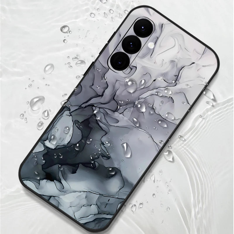 Colorful Marble Case for Samsung Galaxy S24 S23 S22 S21 S20 FE A Series - Lanyard Cover - ZOOMNSTORE