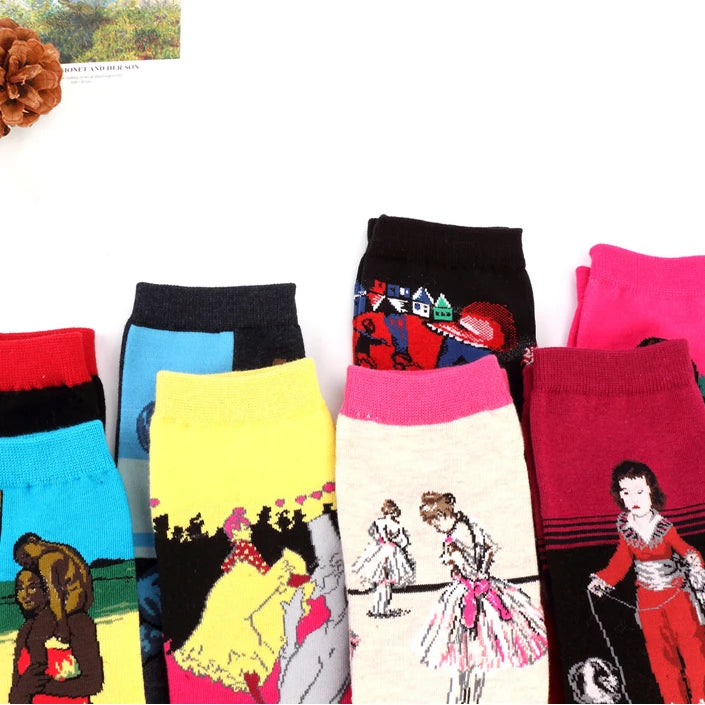 Van Gogh Art Socks - Retro Couple Socks for AutumnWinter - ZOOMNSTORE