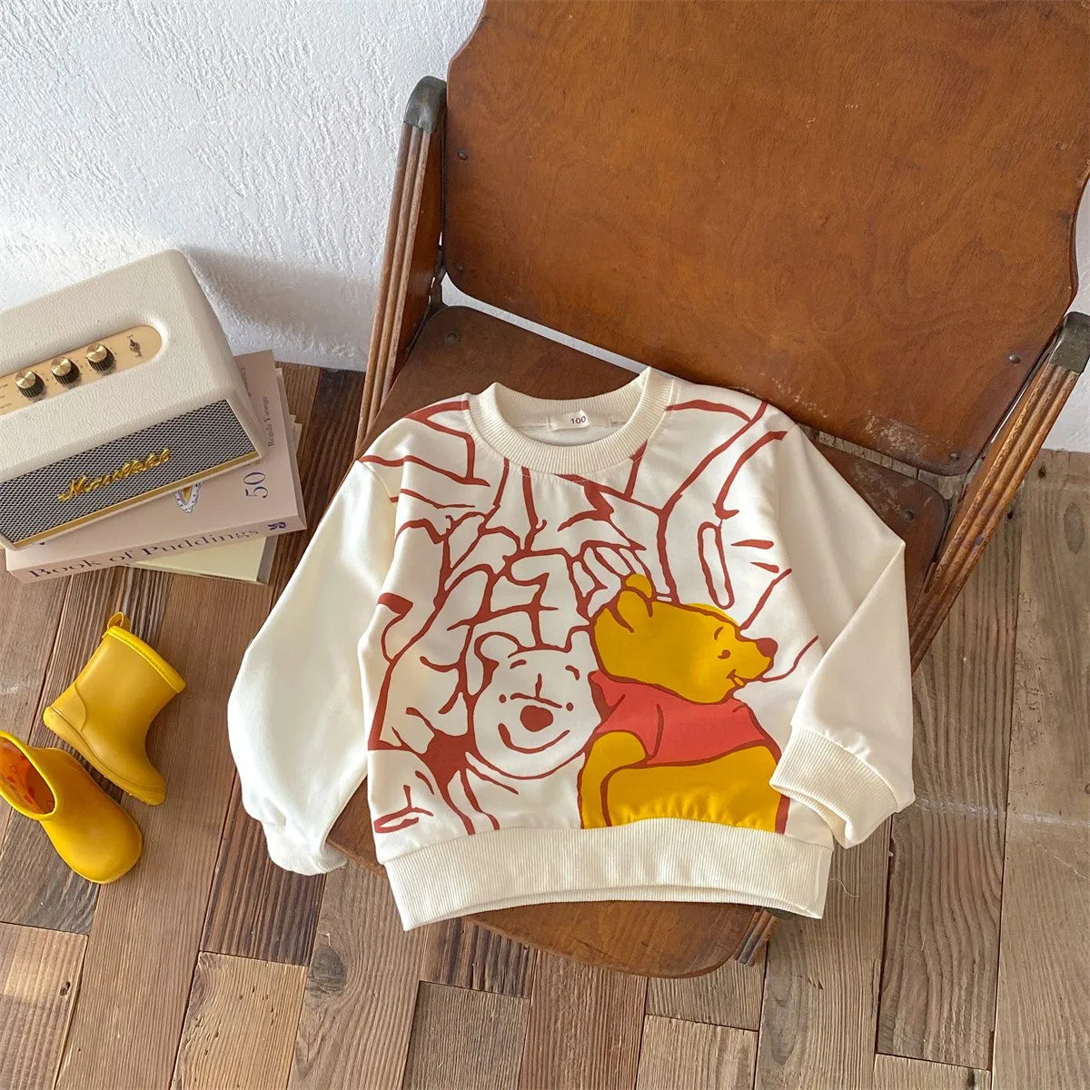 Disney Cartoon Hoodie - Autumn Long Sleeve Sweatshirt for Kids 6M-4Y
