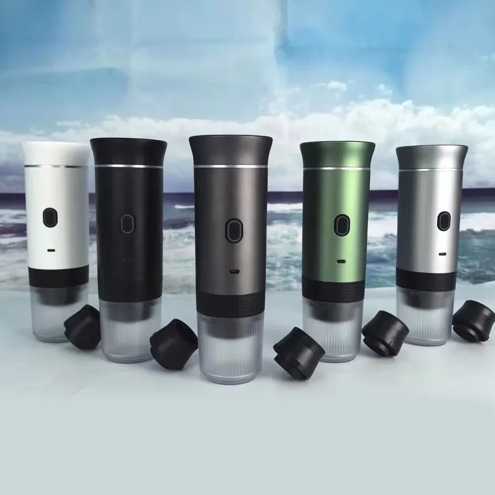 Portable 3-in-1 Wireless Espresso Coffee Maker for Car Home - ZOOMNSTORE