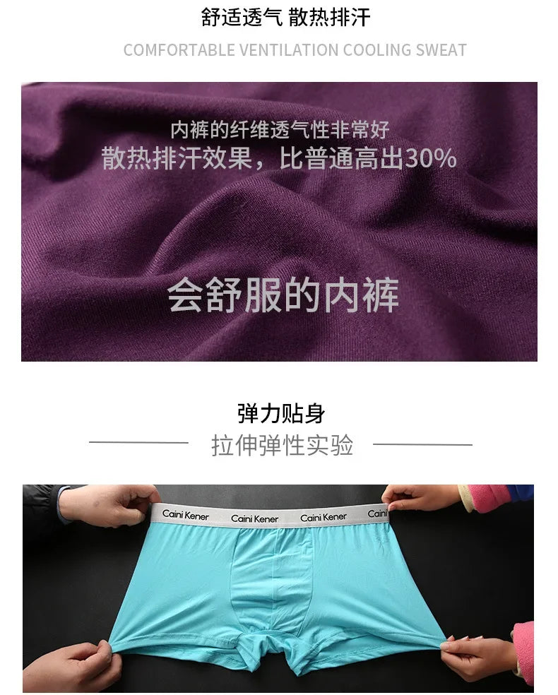 Mens Boxer Shorts - 5 Pack Breathable Soft Underwear Classic Black