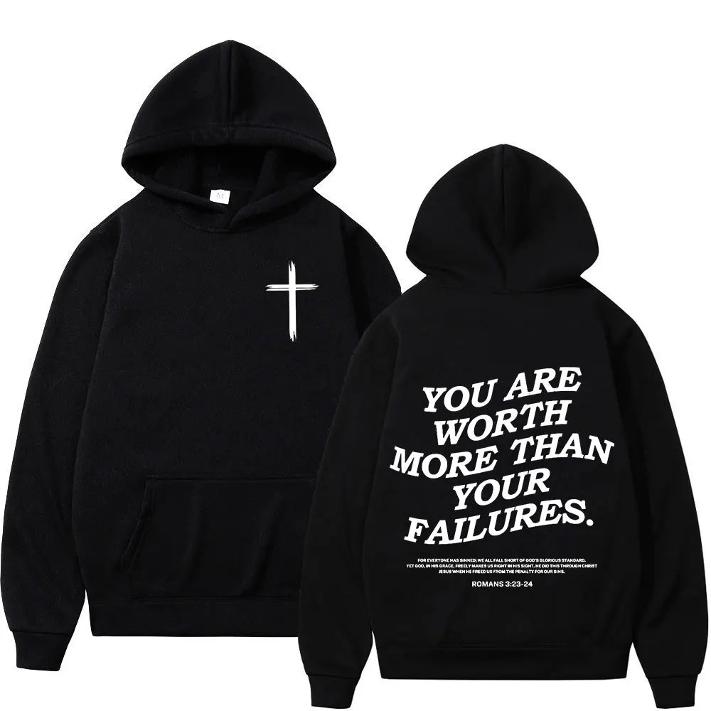 Faith Over Fear Hoodie - Christian Vintage Sweatshirt for Men Women - ZOOMNSTORE