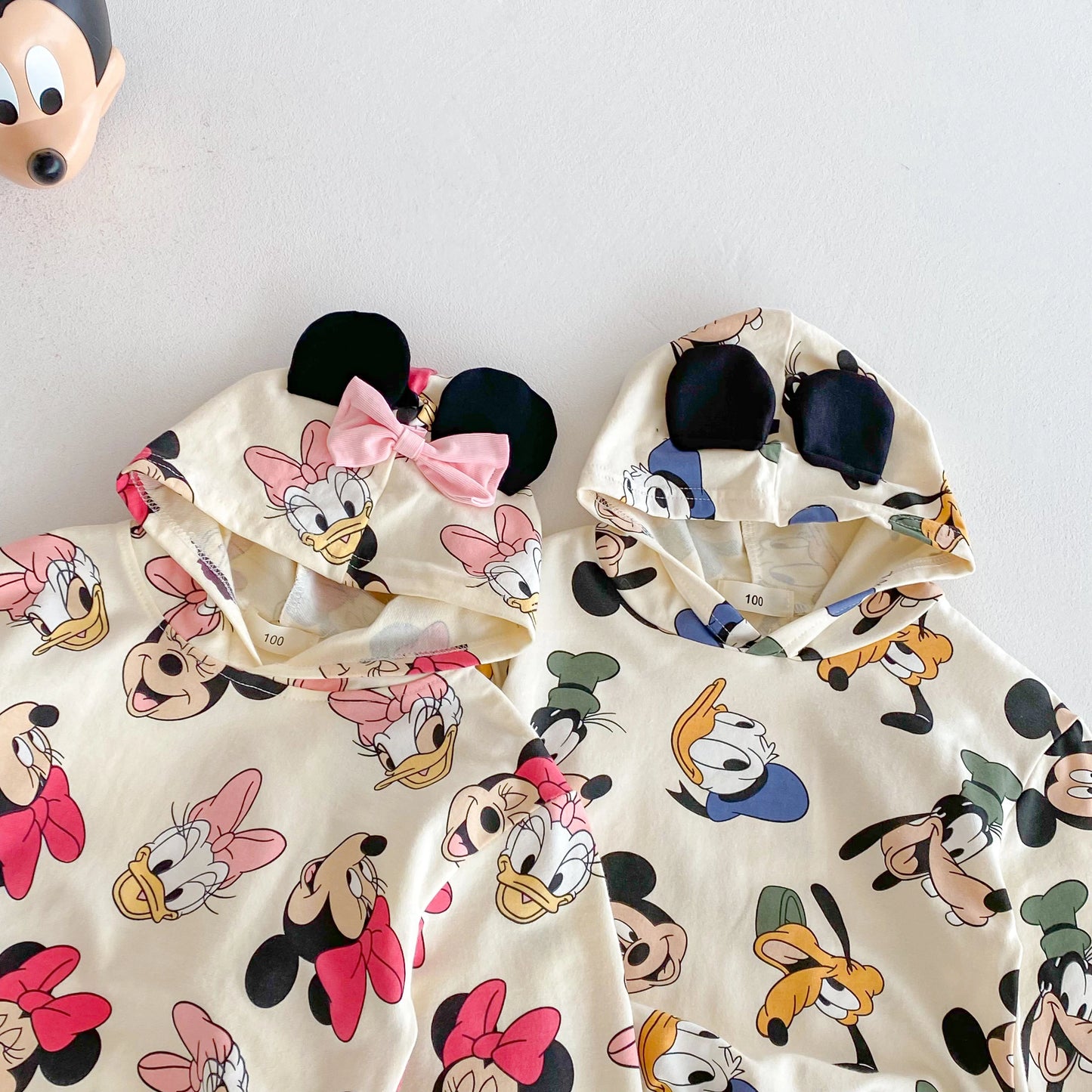 Disney Mickey Minnie Autumn Hoodies - Long Sleeve Cartoon Sweatshirts for Kids 0-6 Years