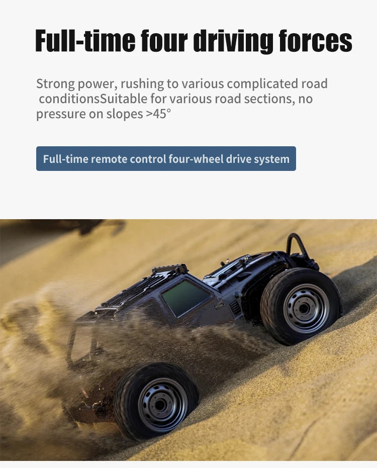 116 4WD RC Monster Truck - High Speed Drift Remote Control Car for Kids
