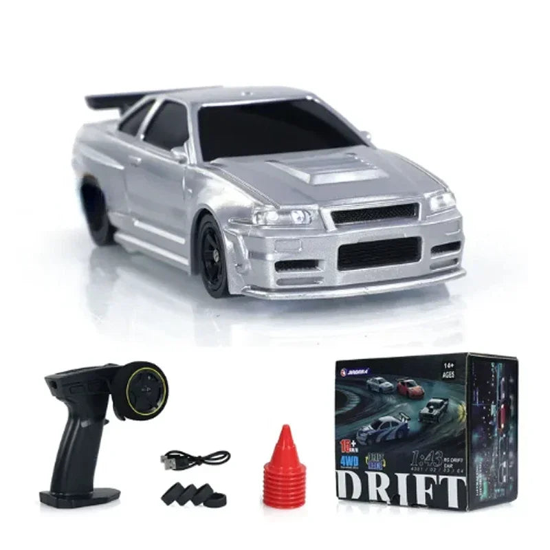 4WD RC Drift Car - 143 Remote Control Mini Racing Toy - ZOOMNSTORE