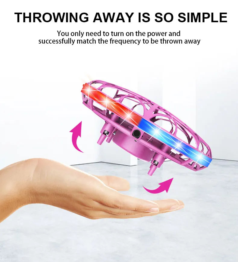 Mini Induction Drone - Colorful Flying Helicopter UFO Ball Toy for Kids - ZOOMNSTORE