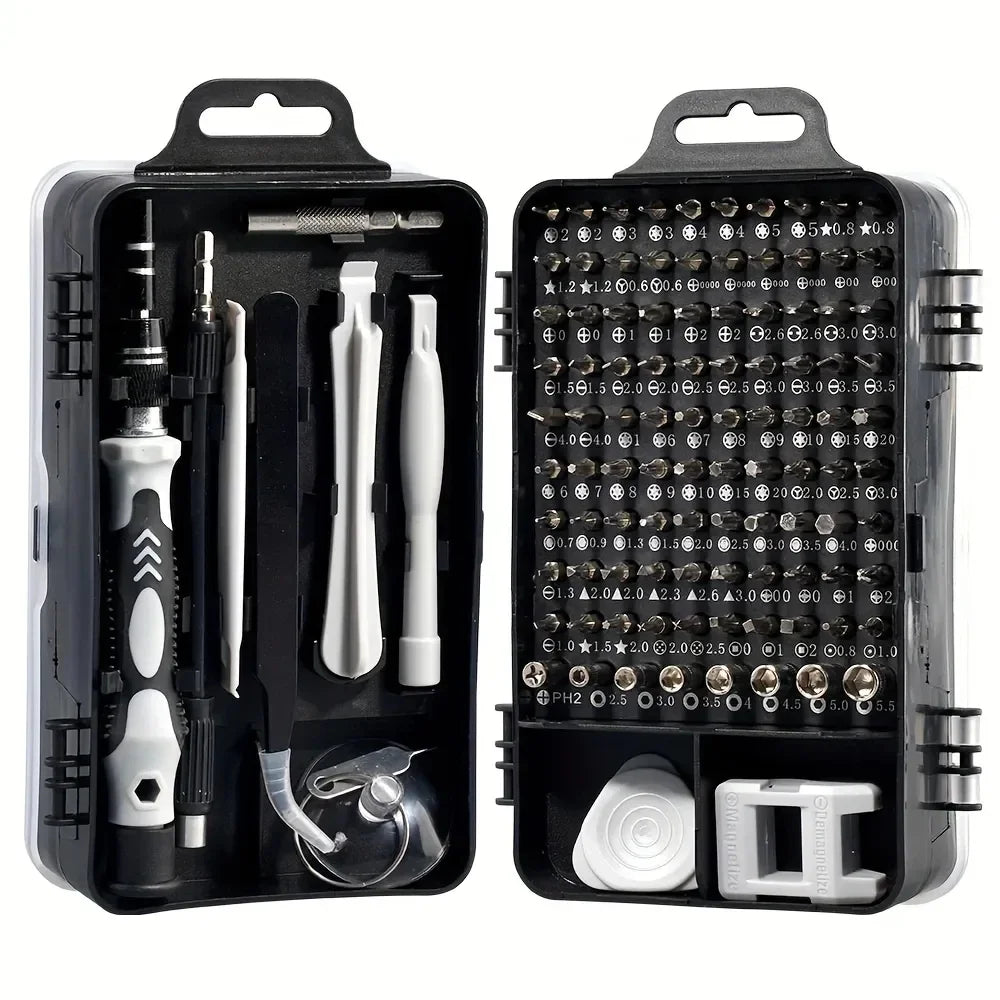 115-in-1 Magnetic Precision Screwdriver Set - Multifunctional Repair Tools Kit for DIY and Household Use