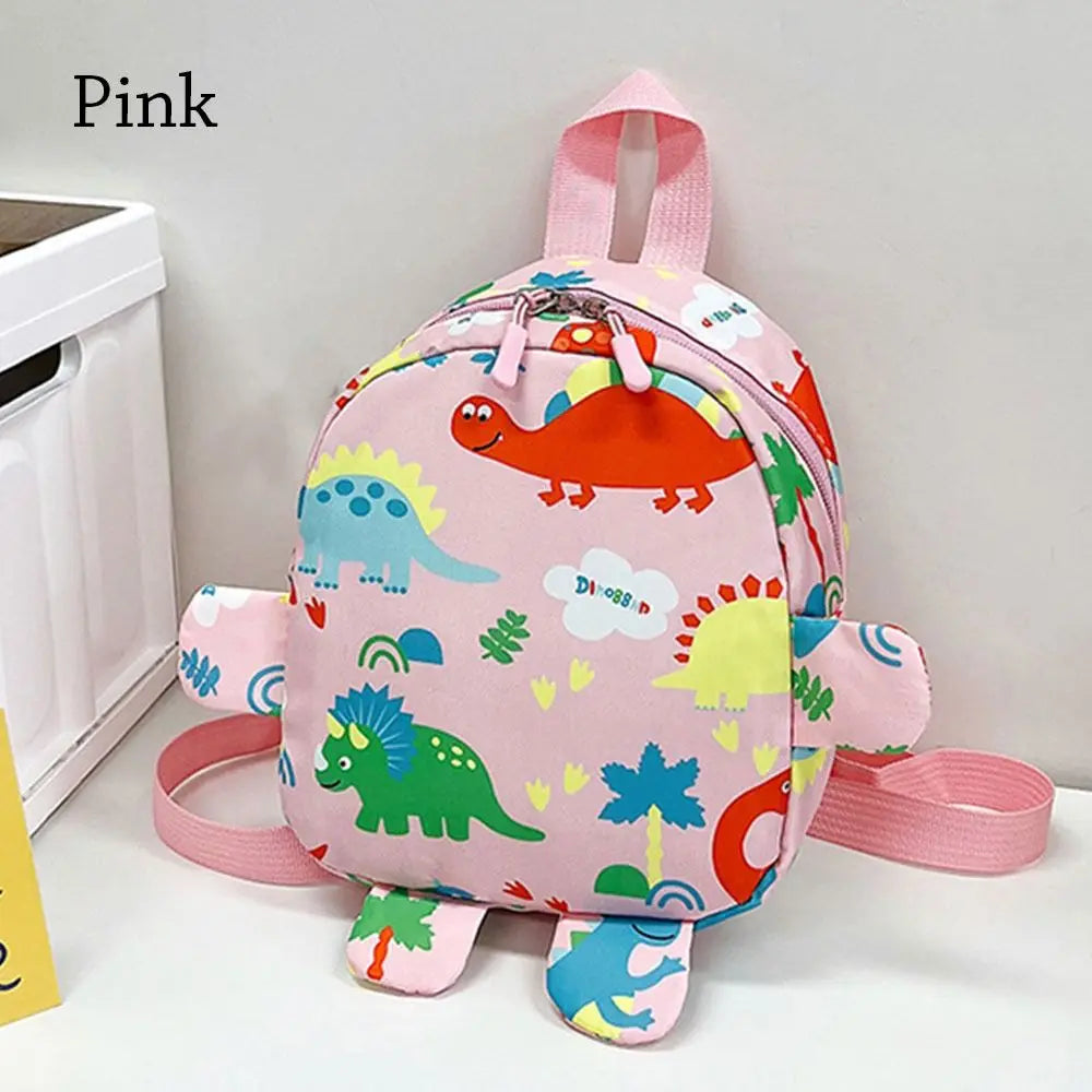 Kids Dinosaur Backpack - Kawaii Nylon Schoolbag for Boys and Girls - ZOOMNSTORE