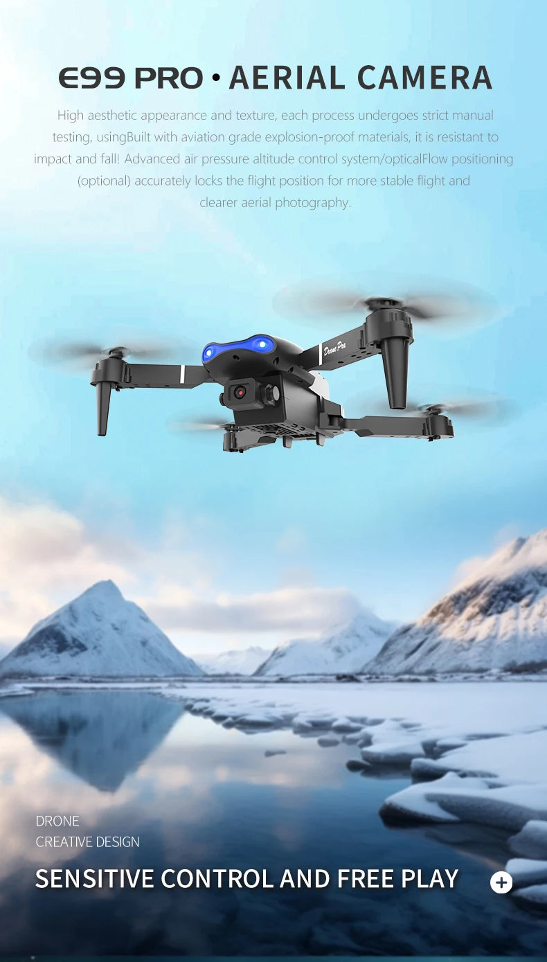 E99 Pro Drone - Four-Axis Remote Control Photography Helicopter - ZOOMNSTORE