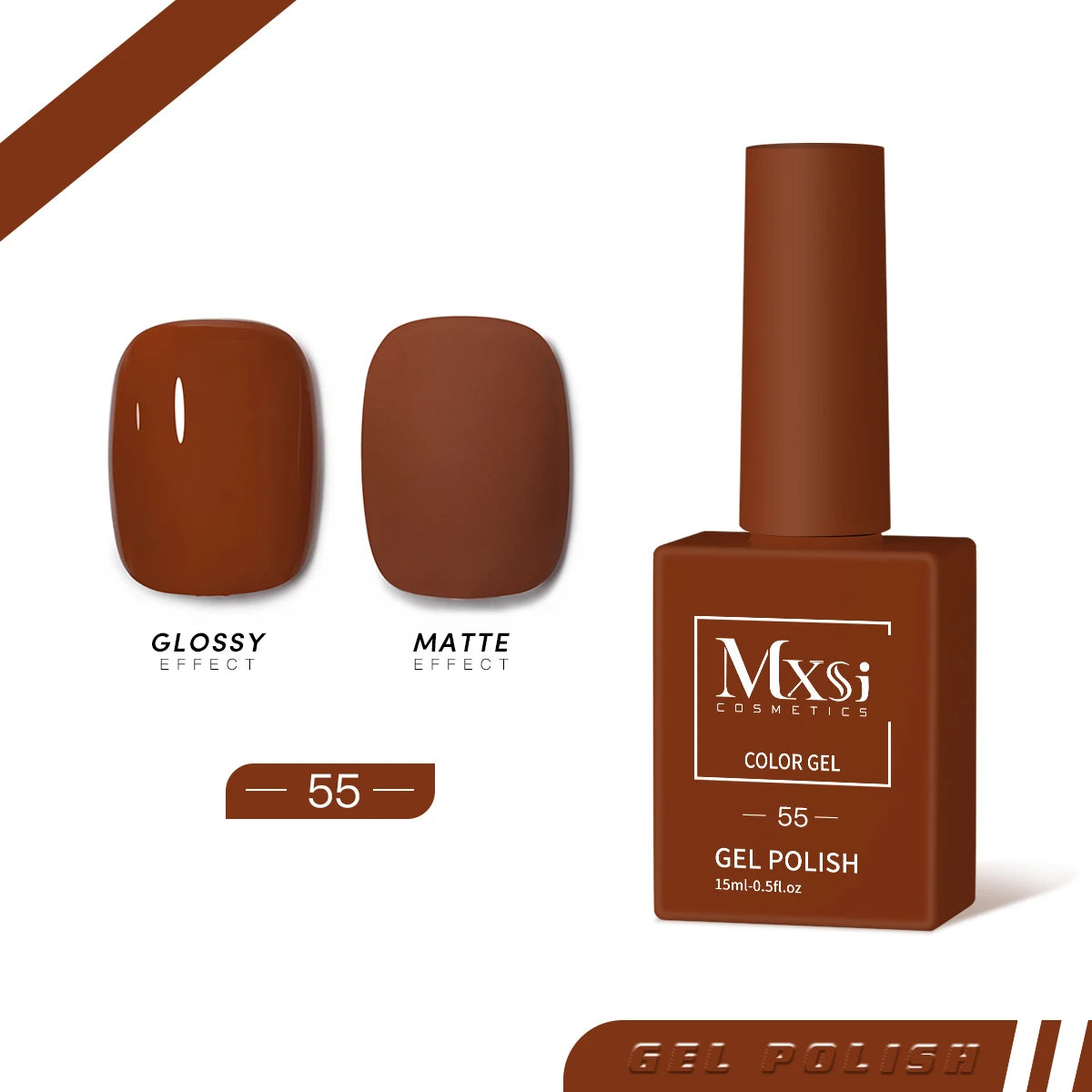 Gel Nail Polish Set - Neon Brown Royal Blue Red Green Pastel Nude Varnish