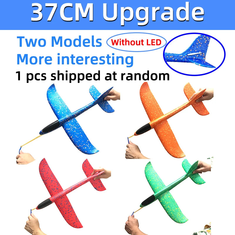 Big Foam Glider Plane - Hand-Throw Outdoor Toy for Kids